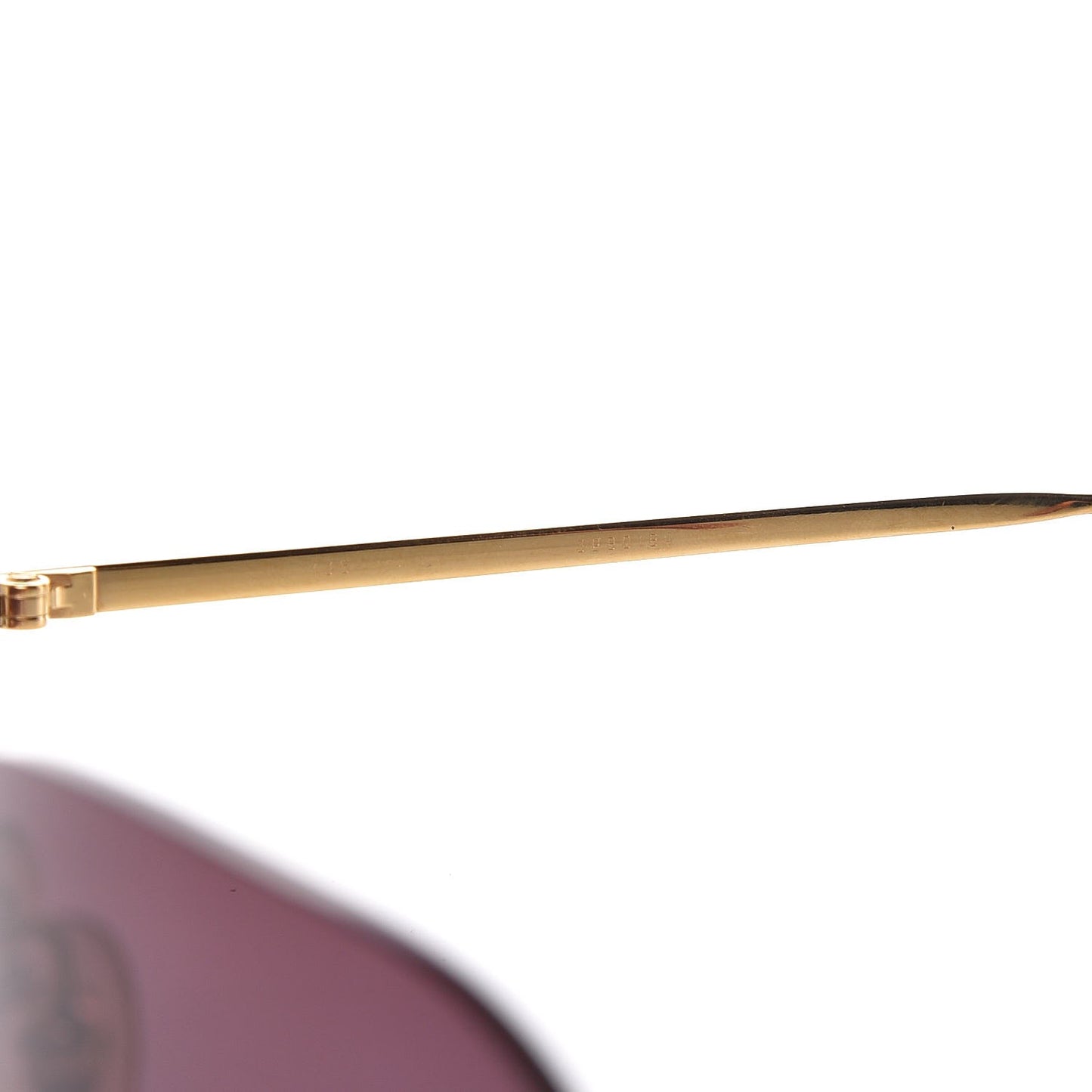 Rimless Gradient Sunglasses Gold