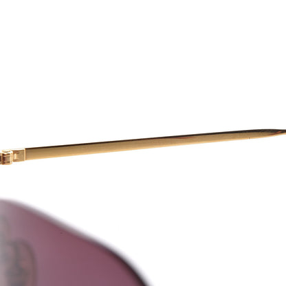 Cartier Rimless Gradient Sunglasses Gold 5 of 7