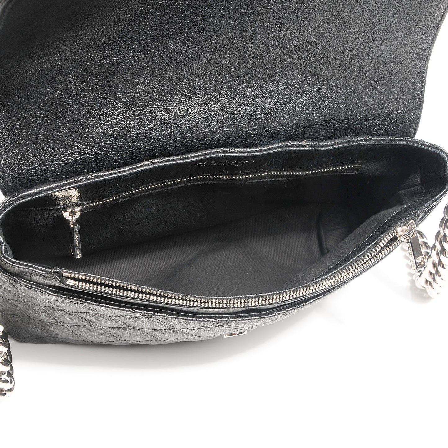 Quilted Lambskin The Large Single Flap Black