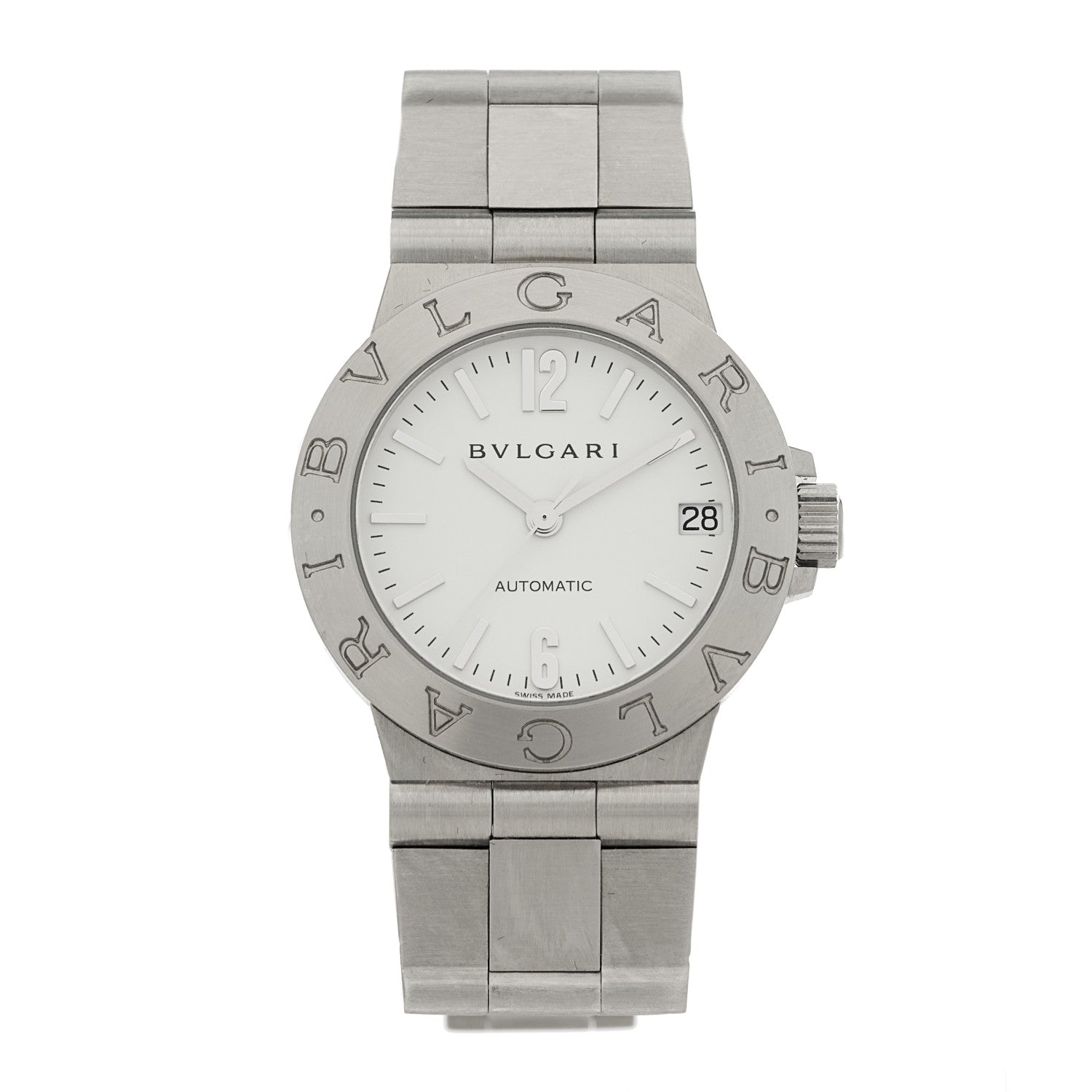 Bulgari Stainless Steel 29mm Diagono Automatic Watch 1 of 5