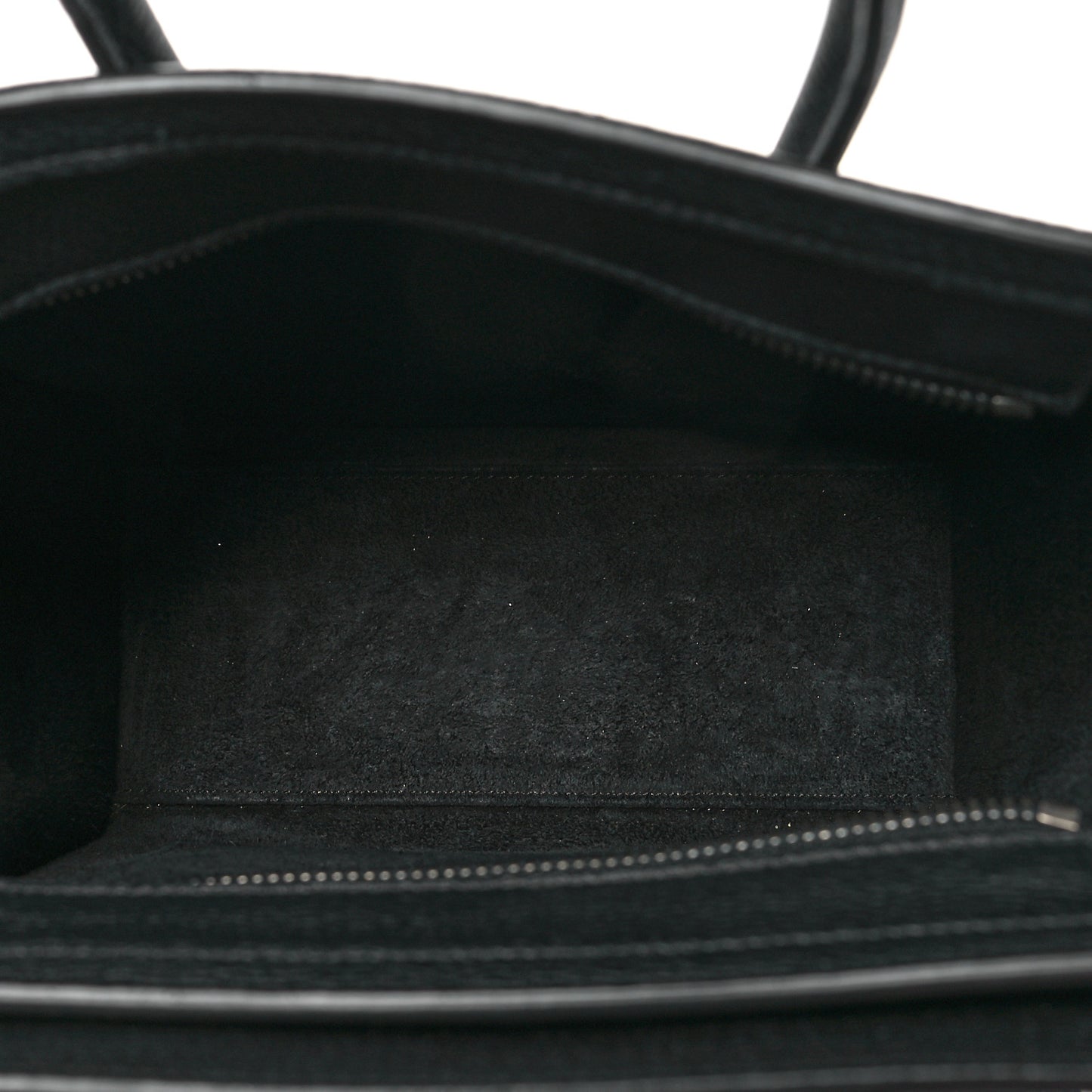 Drummed Calfskin Nano Luggage Black