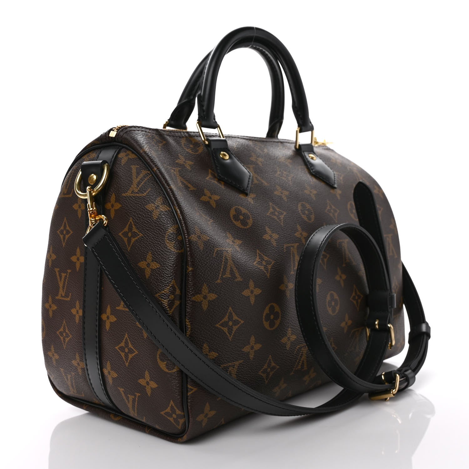 Louis Vuitton Monogram My World Tour Speedy Bandouliere 30 Black 3 of 8