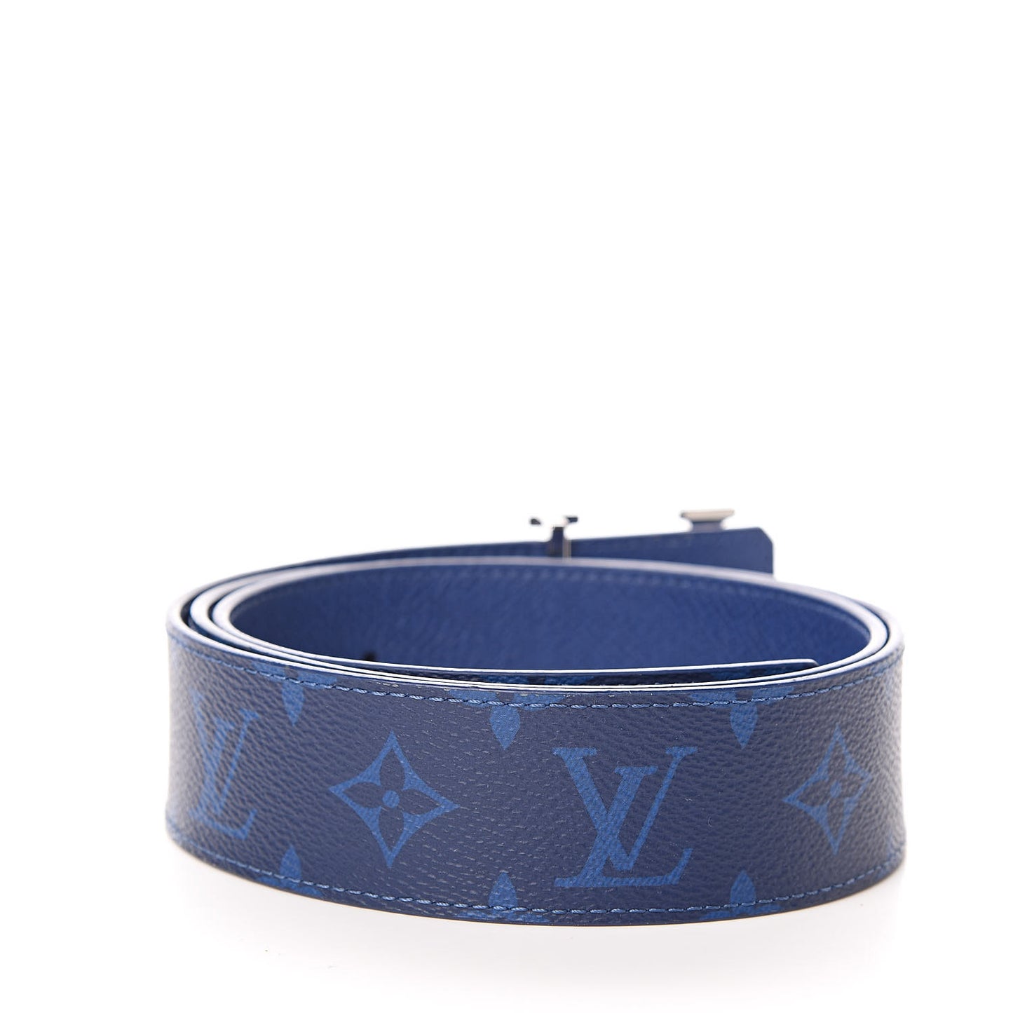 Monogram 40mm Reversible LV Initiales Belt 90 36 Cobalt Blue