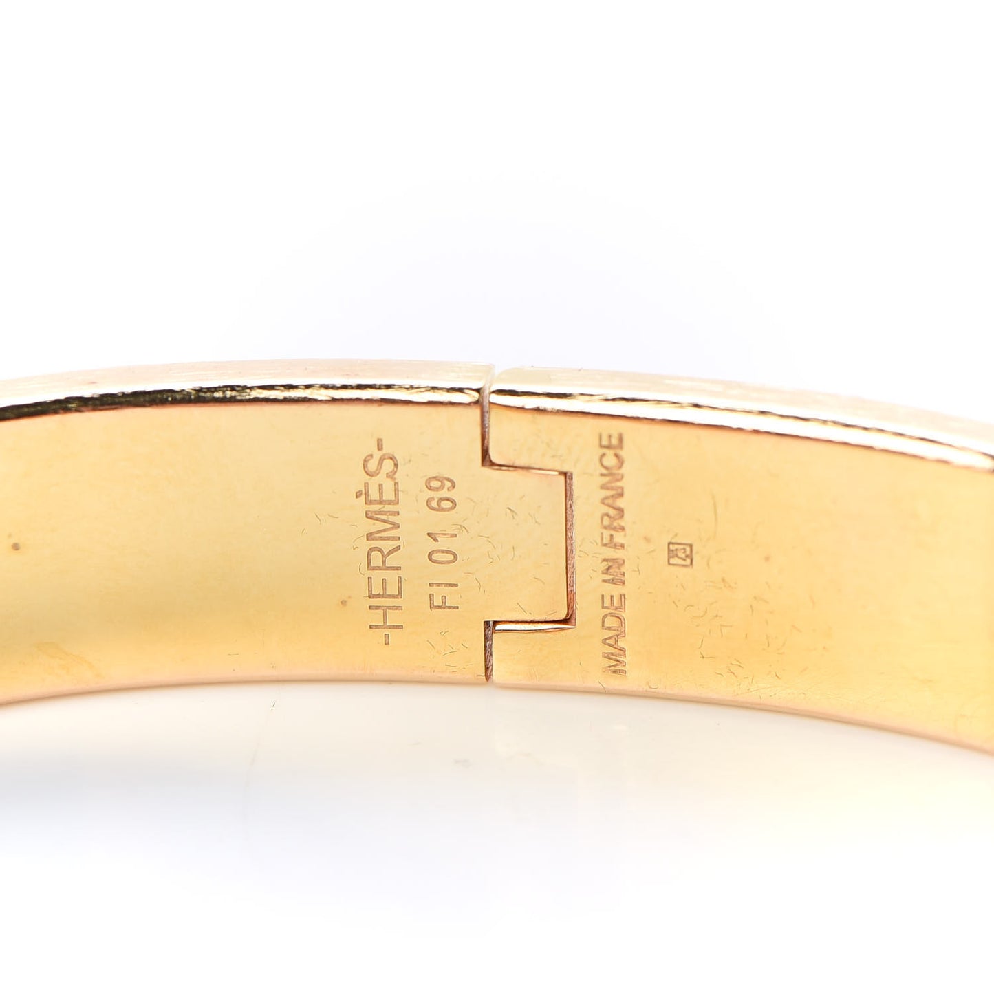 Enamel Narrow Clic Clac H Bracelet GM Black