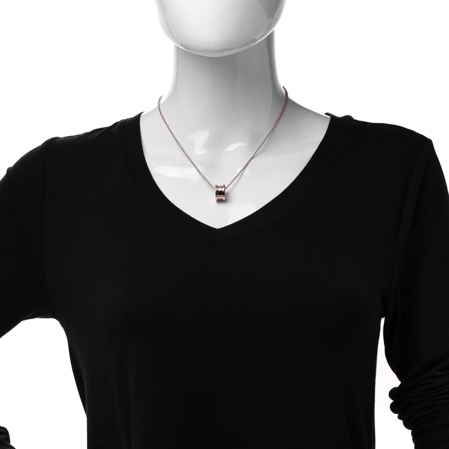 18K Rose Gold B.Zero1 Pendant Necklace