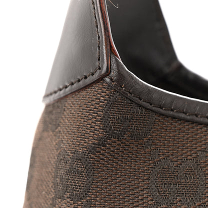 Gucci Monogram Small Jackie O Hobo Dark Brown 12 of 14