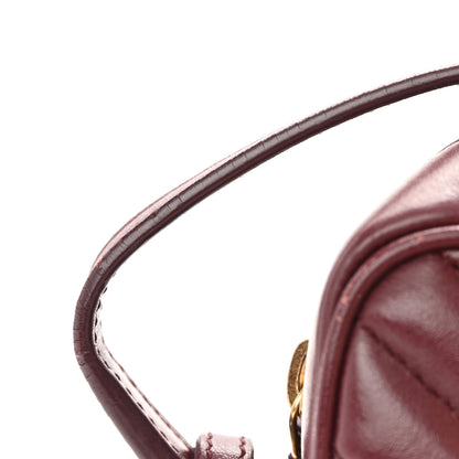 Saint Laurent Calfskin Matelasse Monogram Lou Camera Bag Dark Legion Red 18 of 22