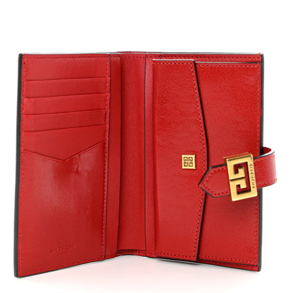 Givenchy Goatskin Diamond Quilted GV3 Medium Wallet Vermillion 5 of 7