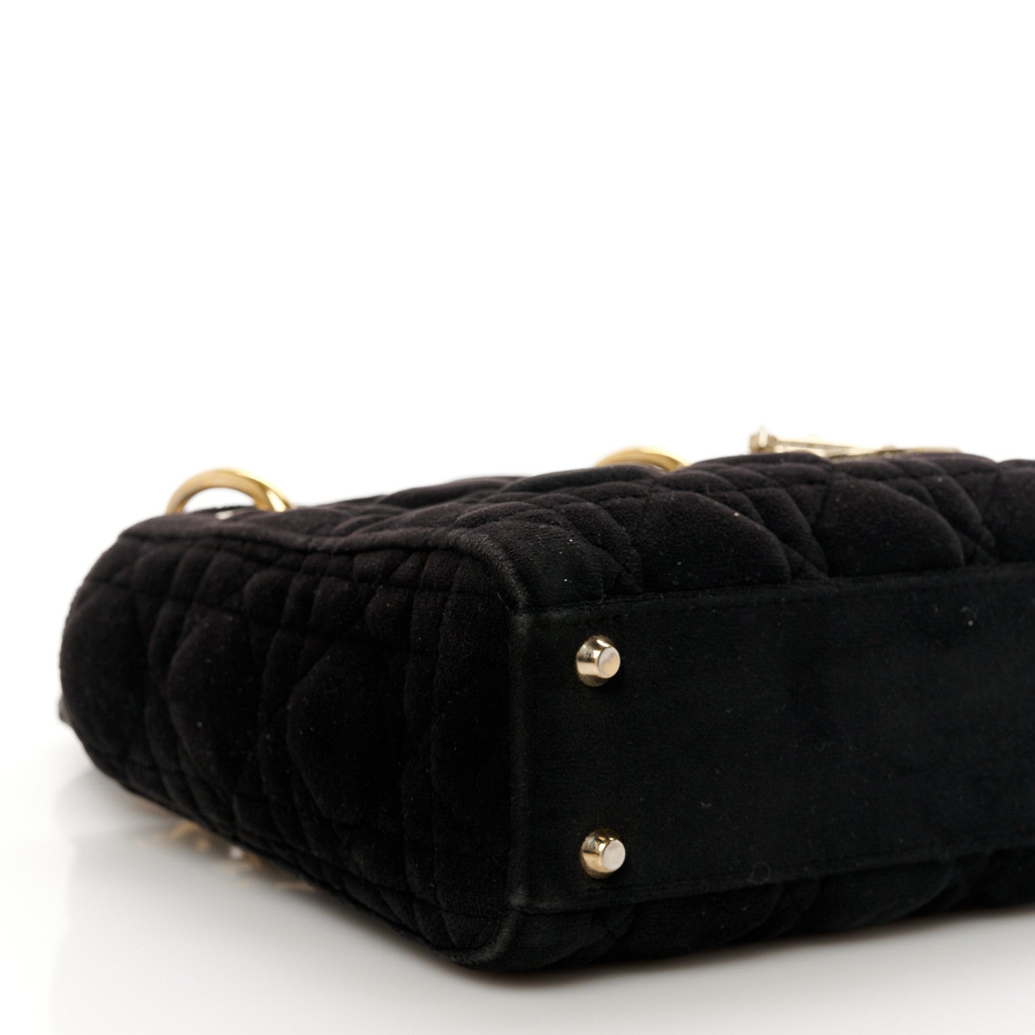 Christian Dior Velvet Mini Lady Dior Black 9 of 10