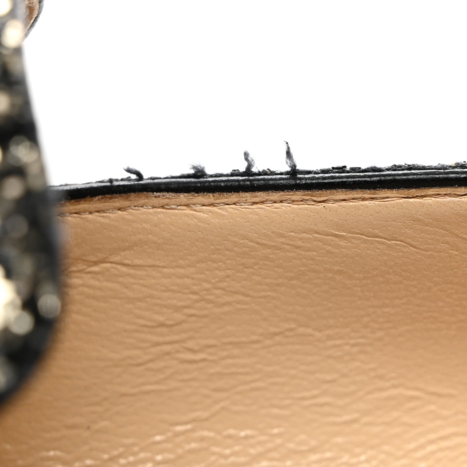 Jimmy Choo Coarse Glitter Jaida Flat Loafer 36.5 Black 8 of 8