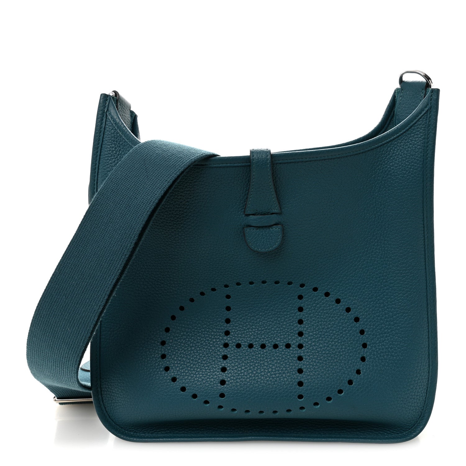 Hermes Taurillon Clemence Evelyne III PM Vert Bosphore 1 of 10