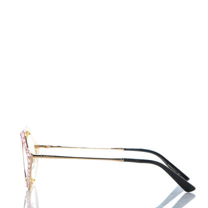 Gucci Metal Crystal Cat Eye Sunglasses GG0046S Pink 3 of 7