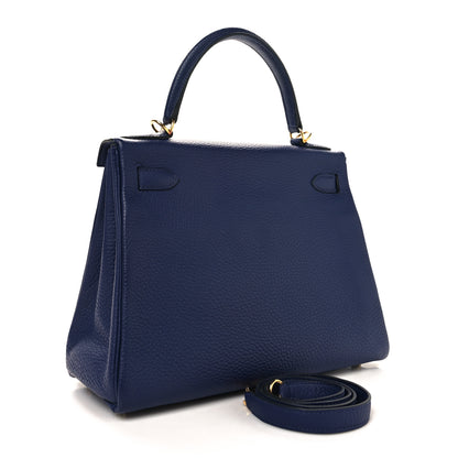 Hermes Togo Kelly Retourne 28 Bleu Encre 3 of 10