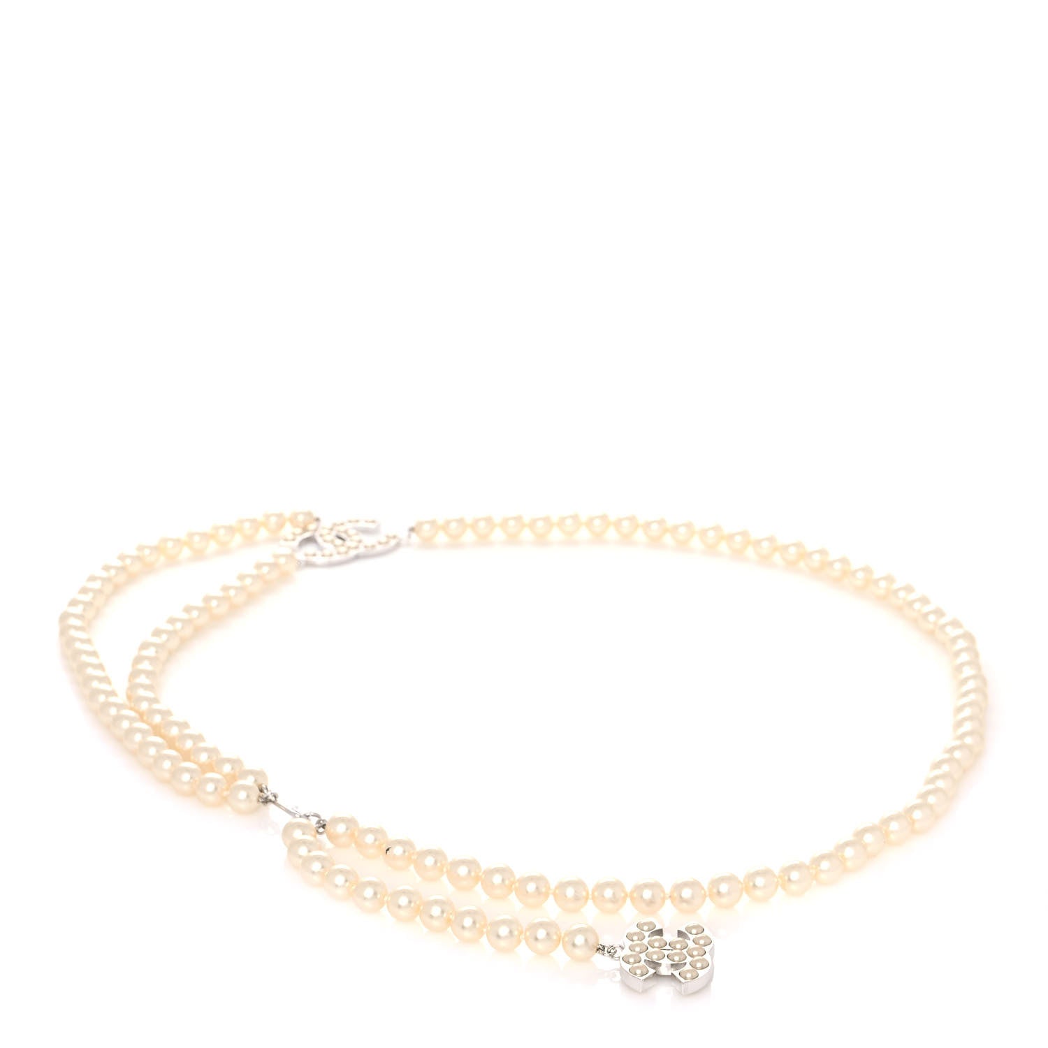 Chanel Pearl CC Belt Silver 2 of 5