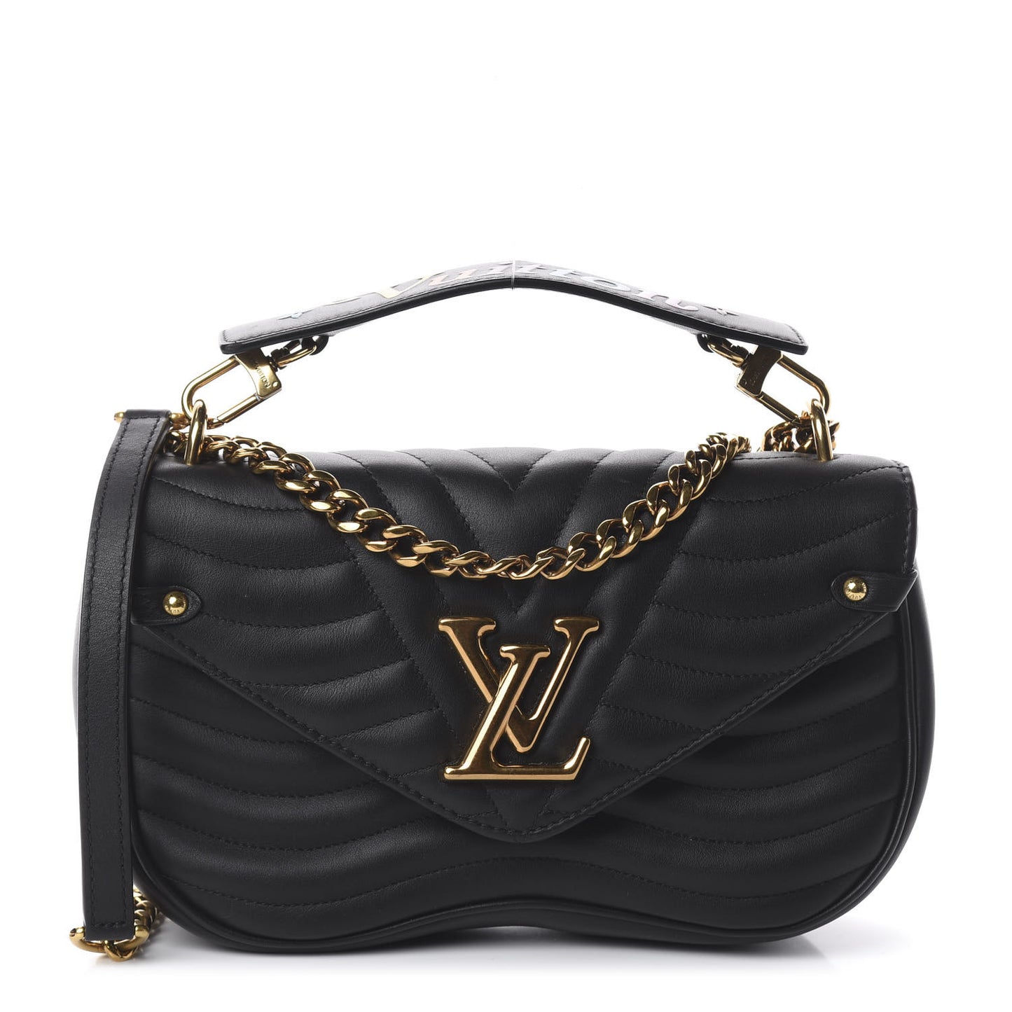 Calfskin New Wave Chain MM Black
