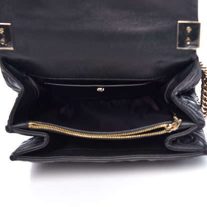 Versace Nappa Embroidered Baroque Palazzo Sultan Shoulder Bag Black 5 of 9