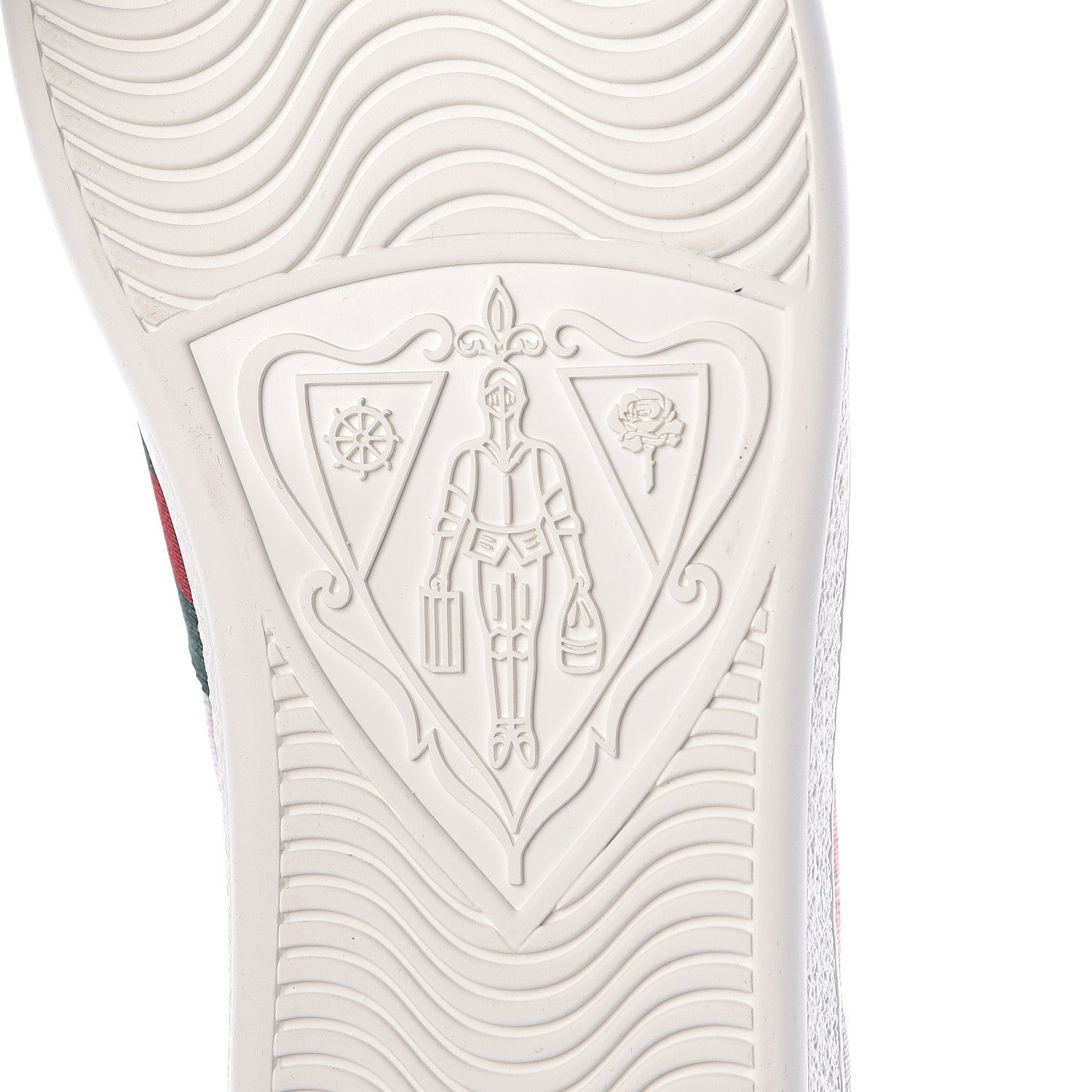 Gucci GG Supreme Monogram Strawberry Web Womens Ace Sneakers 40 Beige Multicolor Red Green 6 of 8