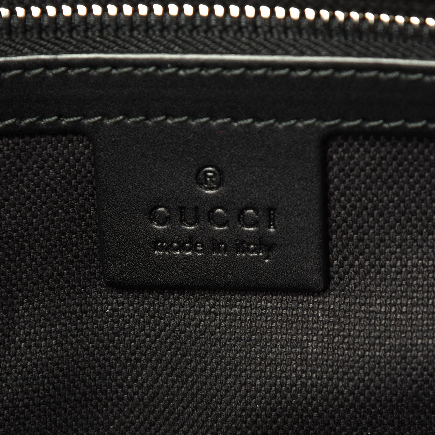 Gucci Soft GG Supreme Monogram Appia Calfskin Web East West Messenger Bag Black Grey 6 of 10