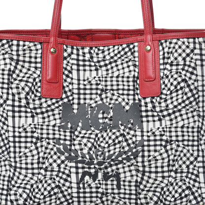 MCM Visetos Medium Liz Reversible Shopper Tote Ruby Red 13 of 20
