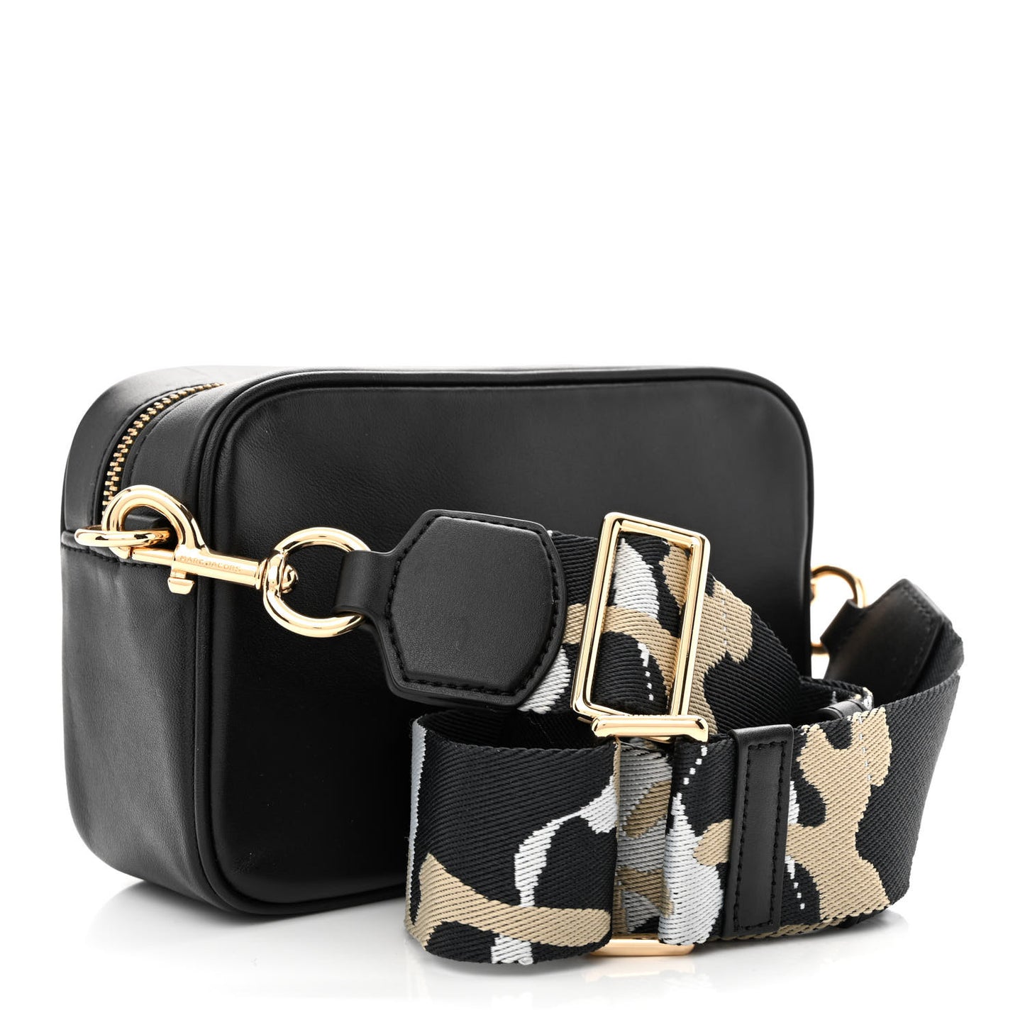 Calfskin Signet Flash Camera Bag Black