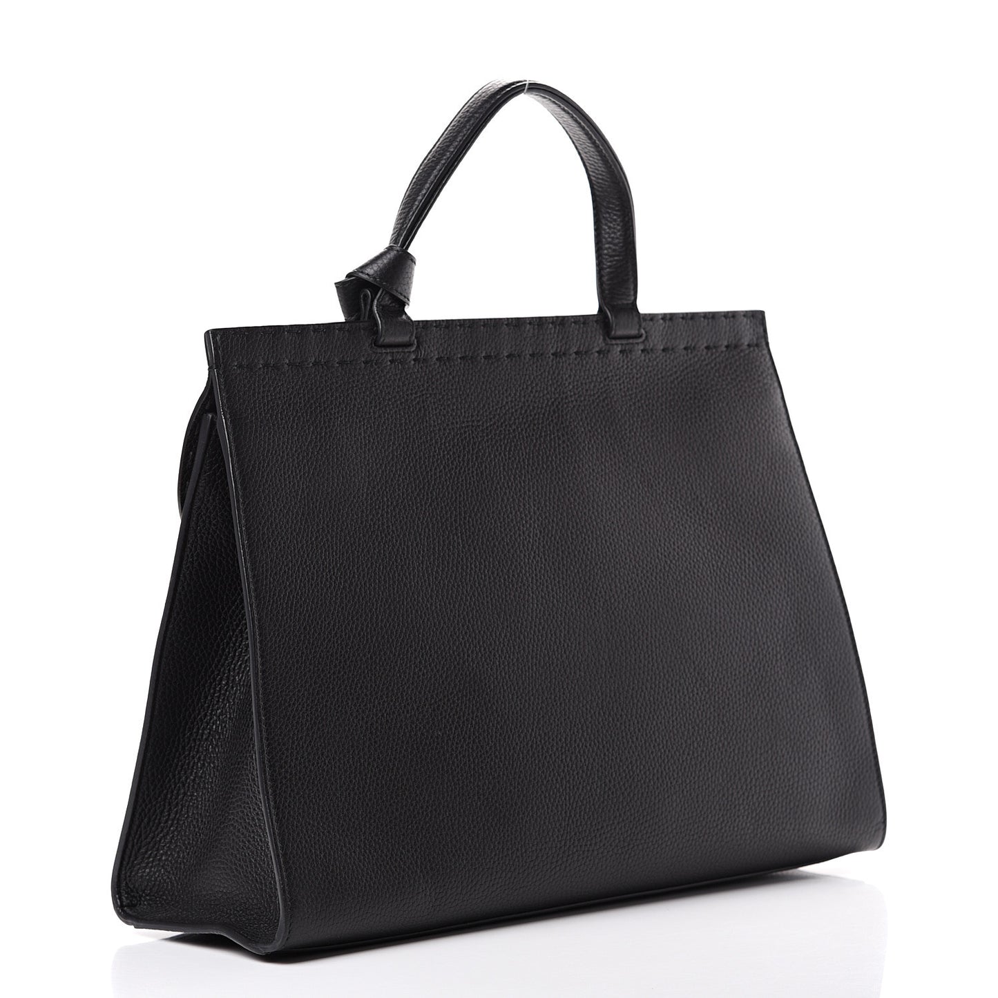 Calfskin Medium GG Marmont Top Handle Bag Black
