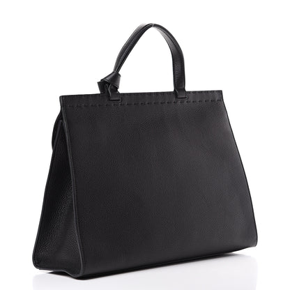 Gucci Calfskin Medium GG Marmont Top Handle Bag Black 2 of 9