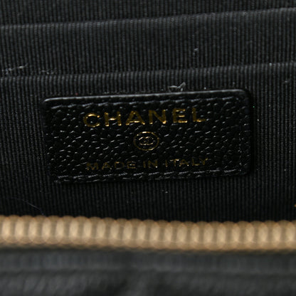 Chanel Caviar Quilted Small Vanity Case With Chain Black 6 of 11