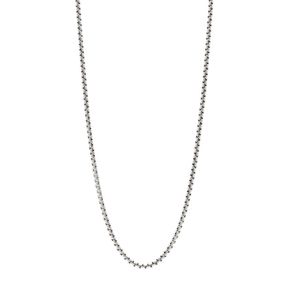 David Yurman Sterling Silver 3.6mm Medium Box Chain Necklace 24" 1 of 4