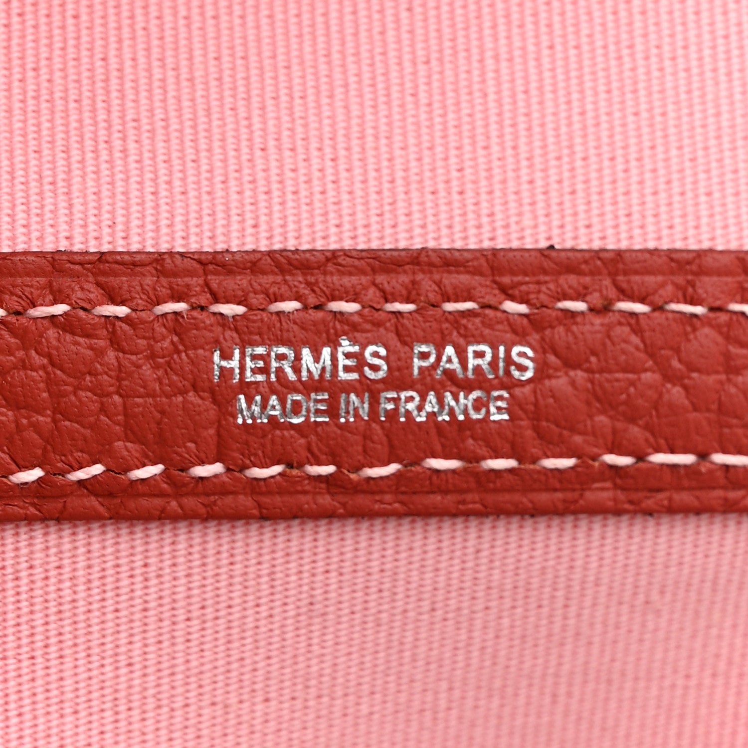 Hermes Toile Militaire Vache Country Garden Party Tote 36 MM Rose Sakura Rouge Duchesse 6 of 11