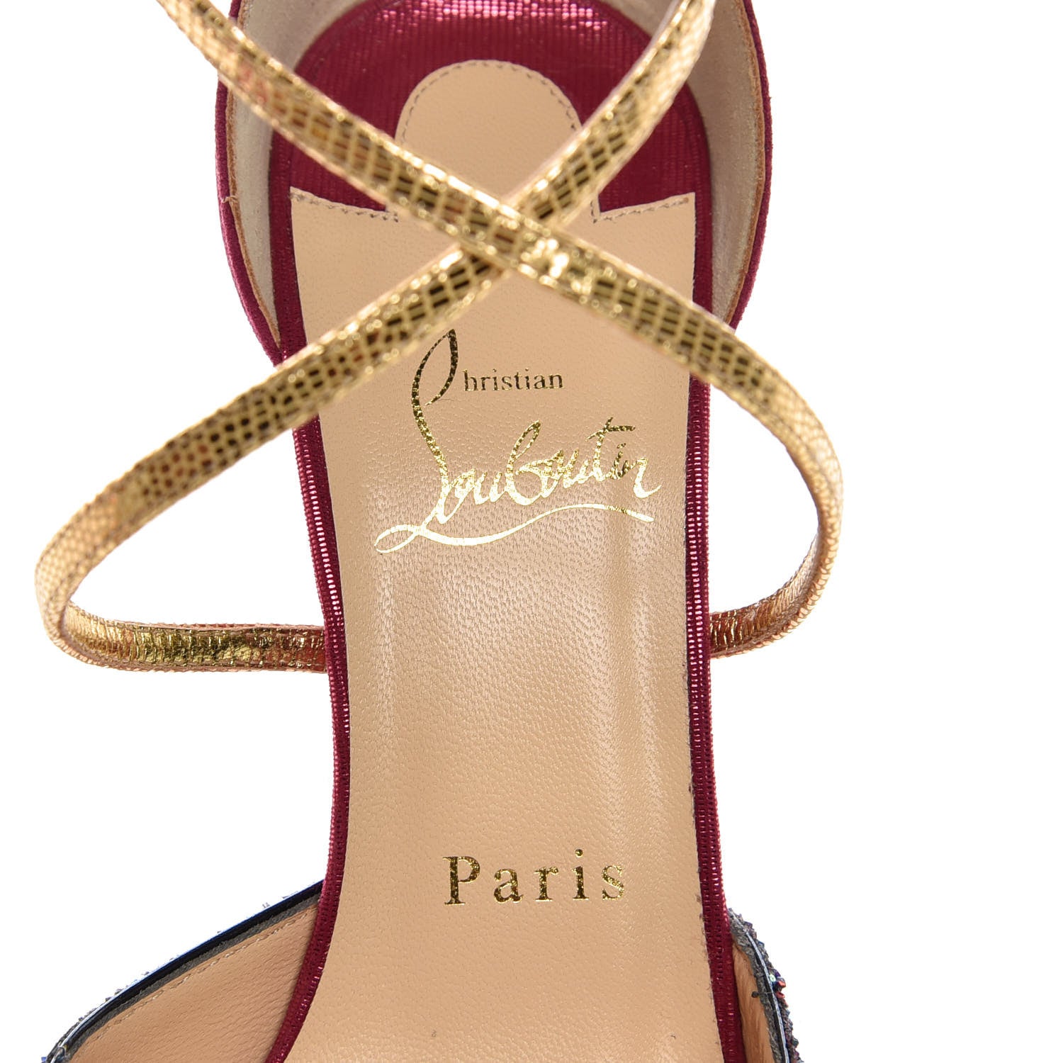 Christian Louboutin Veau Velours Glitter Dragonfly Suzanna 100 Pumps 37.5 China Blue 7 of 8