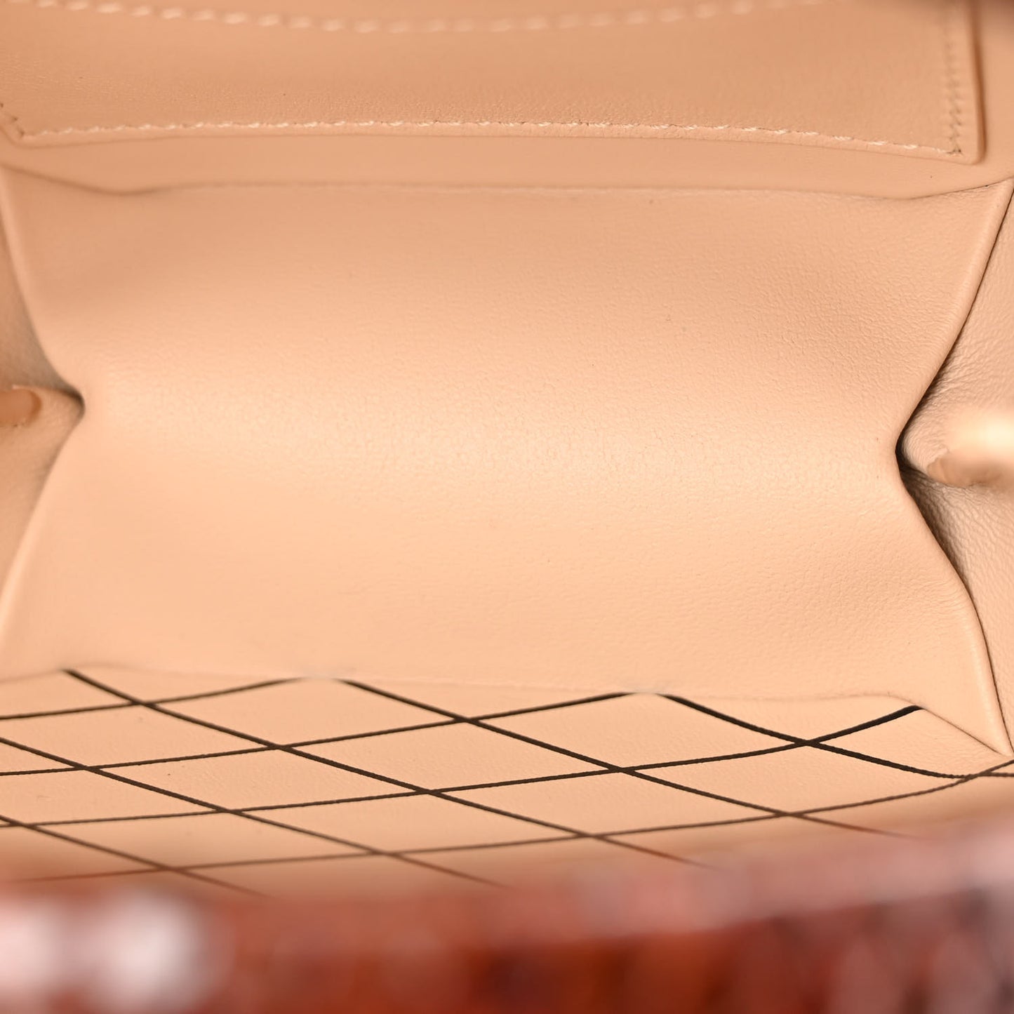 Snakskin Petite Boite Chapeau Brown