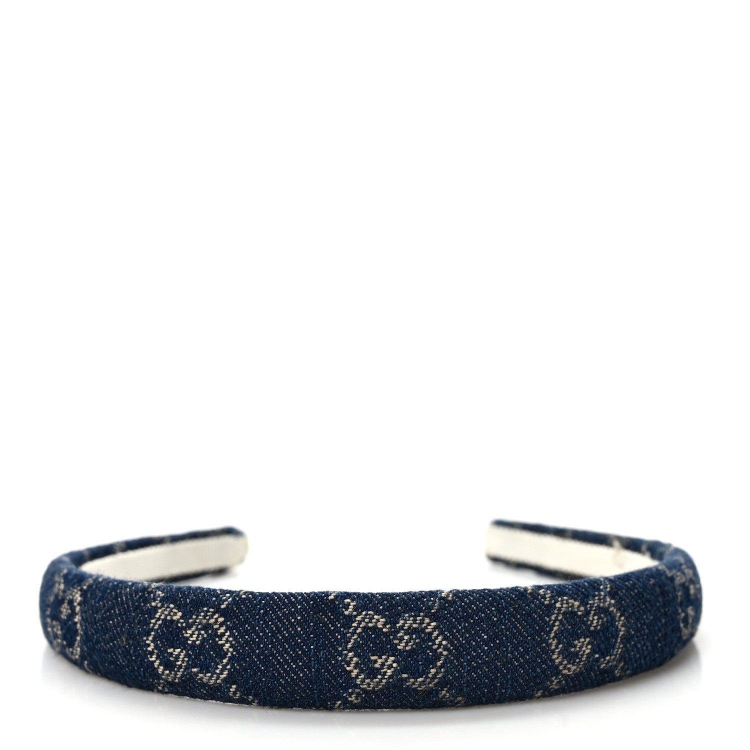 Gucci Denim Monogram Headband Blue 4 of 9