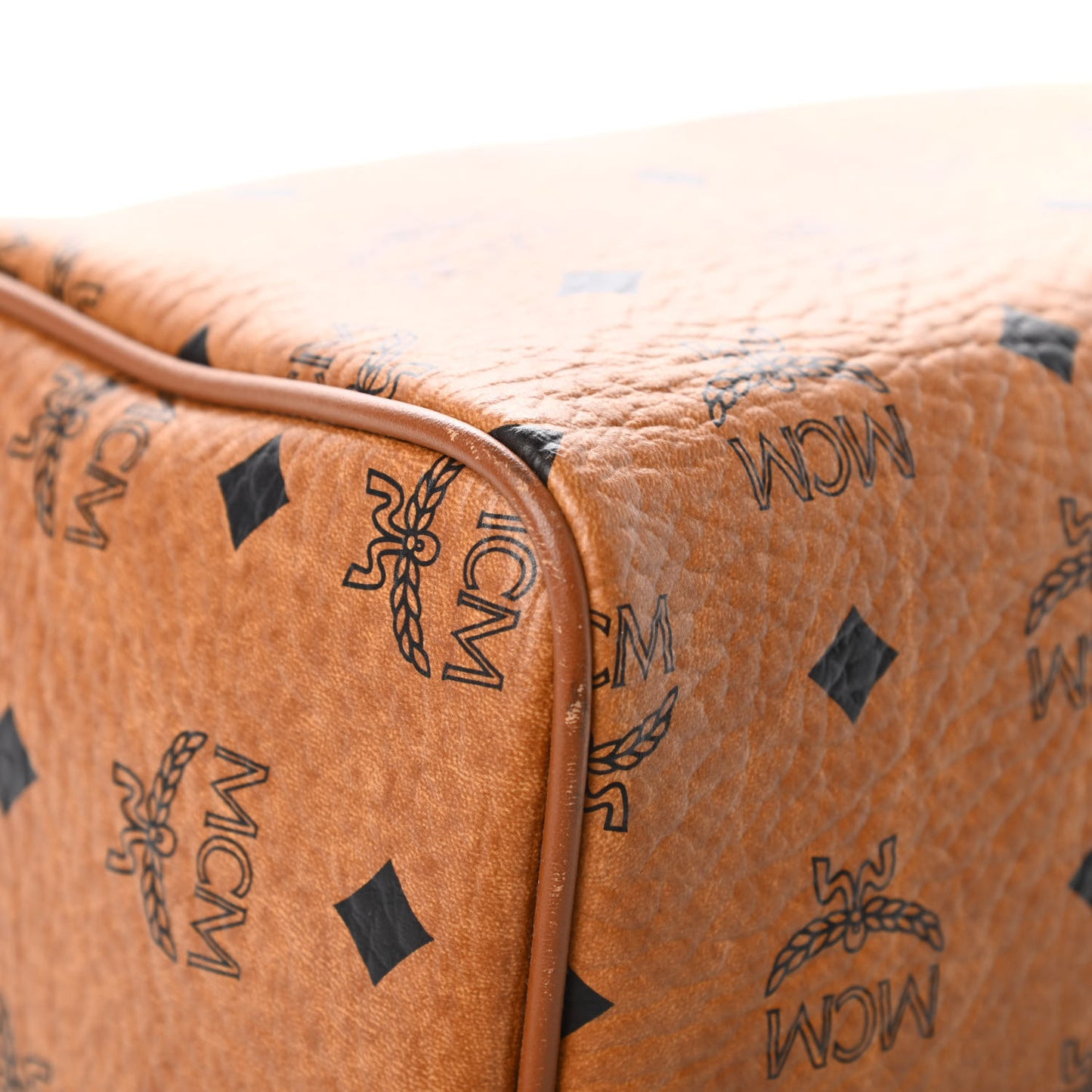 Visetos Dog Bone Boston Bag Cognac