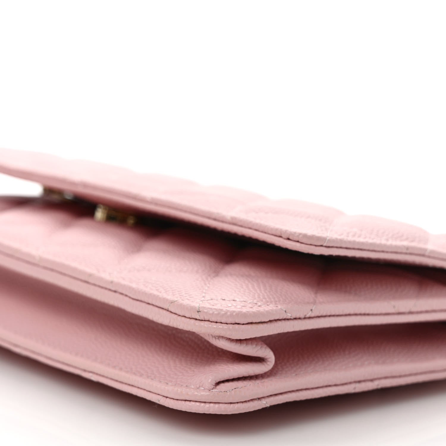 Chanel Caviar Quilted Wallet on Chain WOC Light Pink 9 of 10