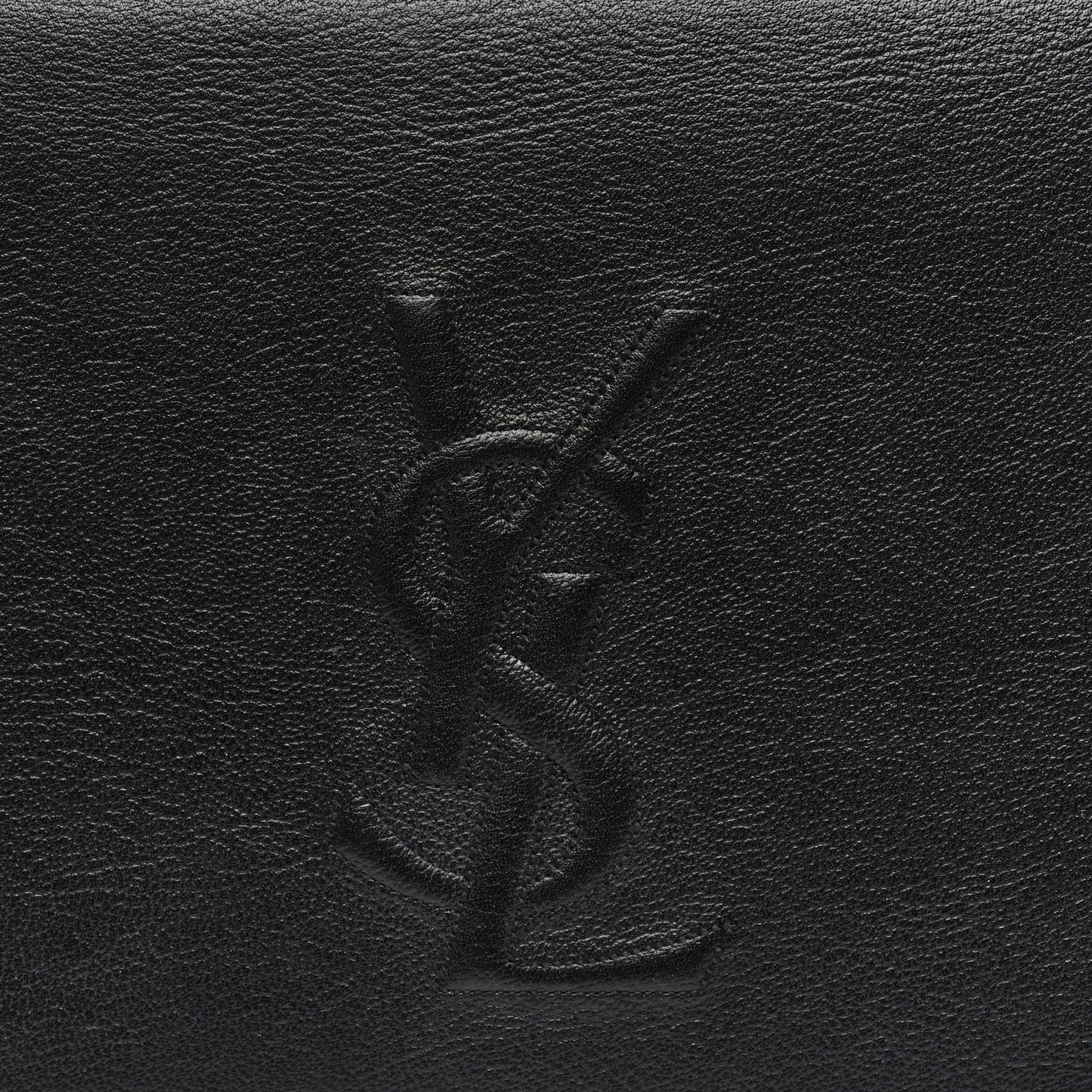 Calfskin Monogram Large Belle De Jour Clutch Black