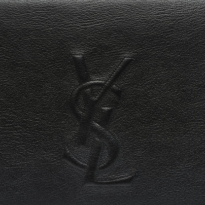 Saint Laurent Calfskin Monogram Large Belle De Jour Clutch Black 7 of 9