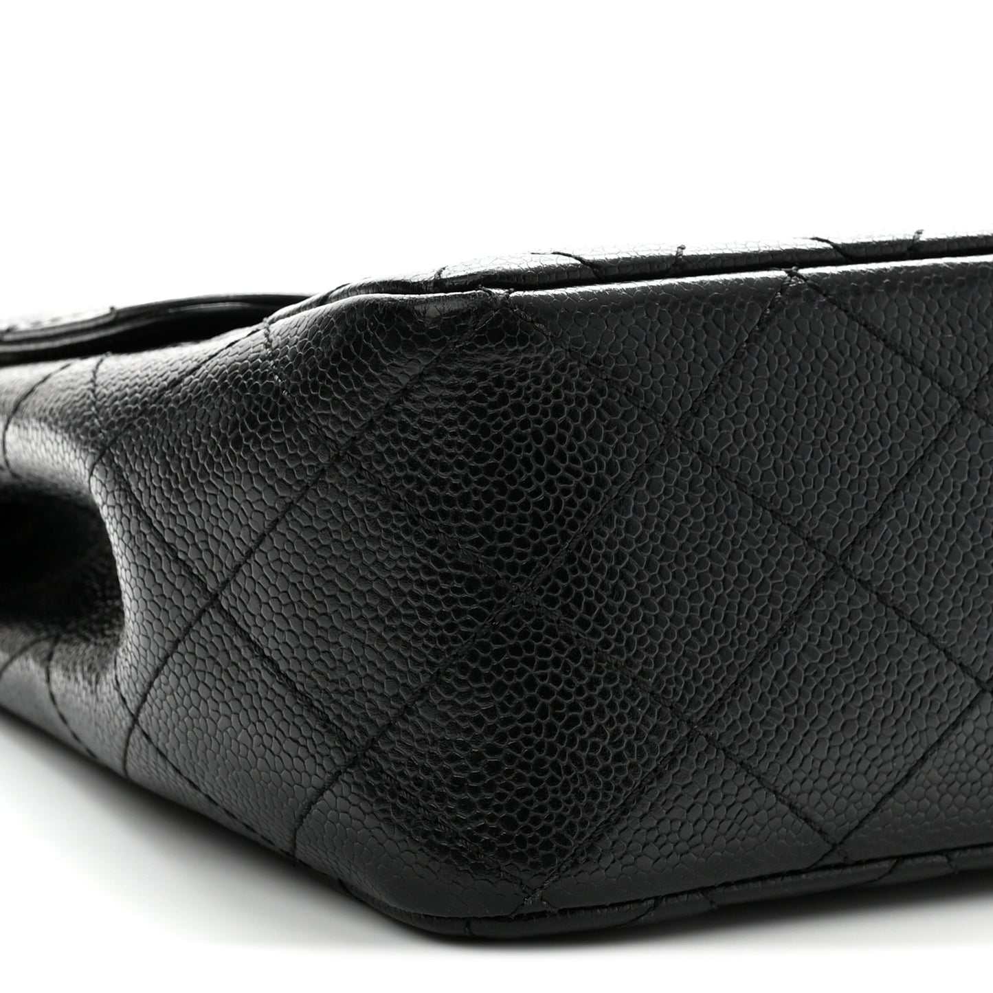 Caviar Quilted Jumbo Single Flap Black