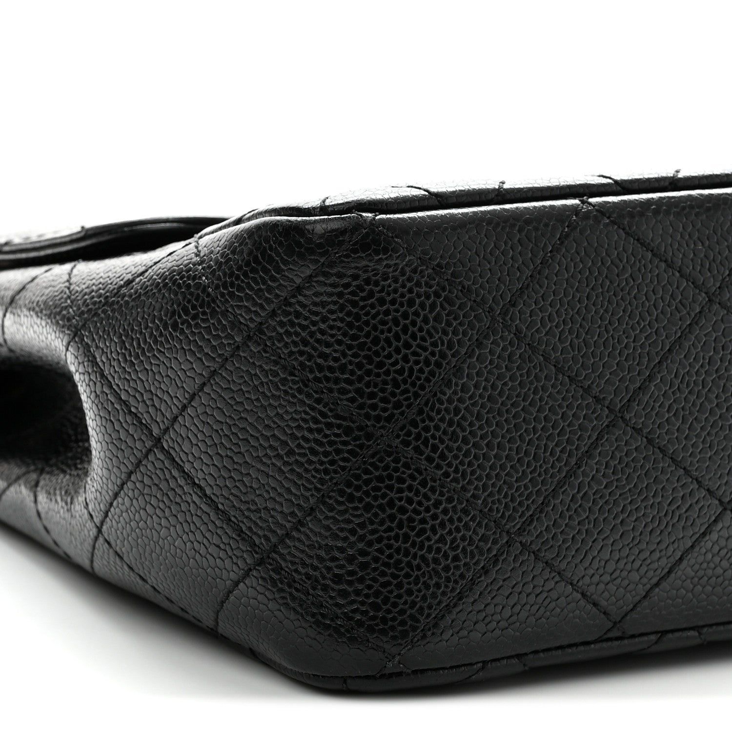 Chanel Caviar Quilted Jumbo Single Flap Black 9 of 10