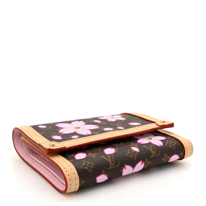 Louis Vuitton LV X TM Monogram Cherry Blossom Victorine Wallet Sakura Brown 4 of 8