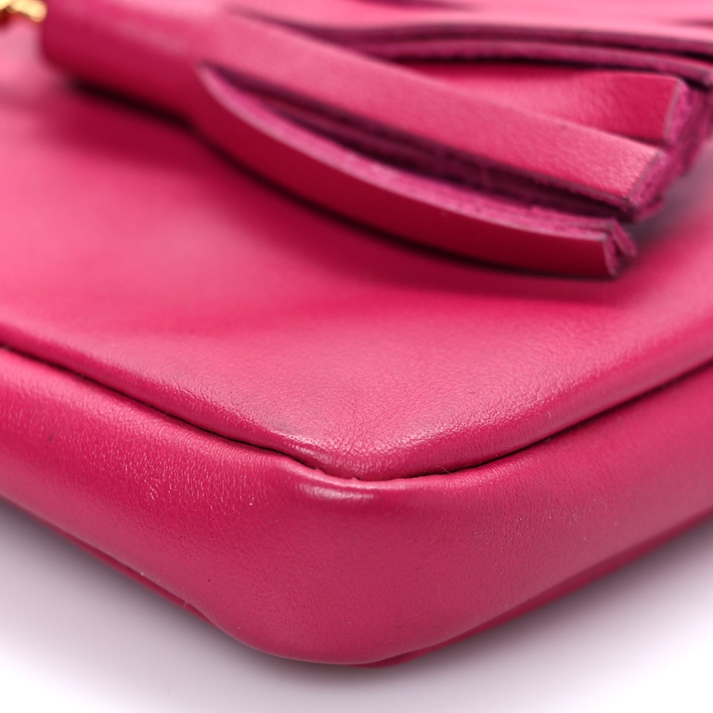 Calfskin Monogram Phone Pouch Crossbody Bag Bubblegum