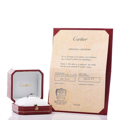 Cartier Platinum 5.5mm LOVE Ring 49 4.75 6 of 6