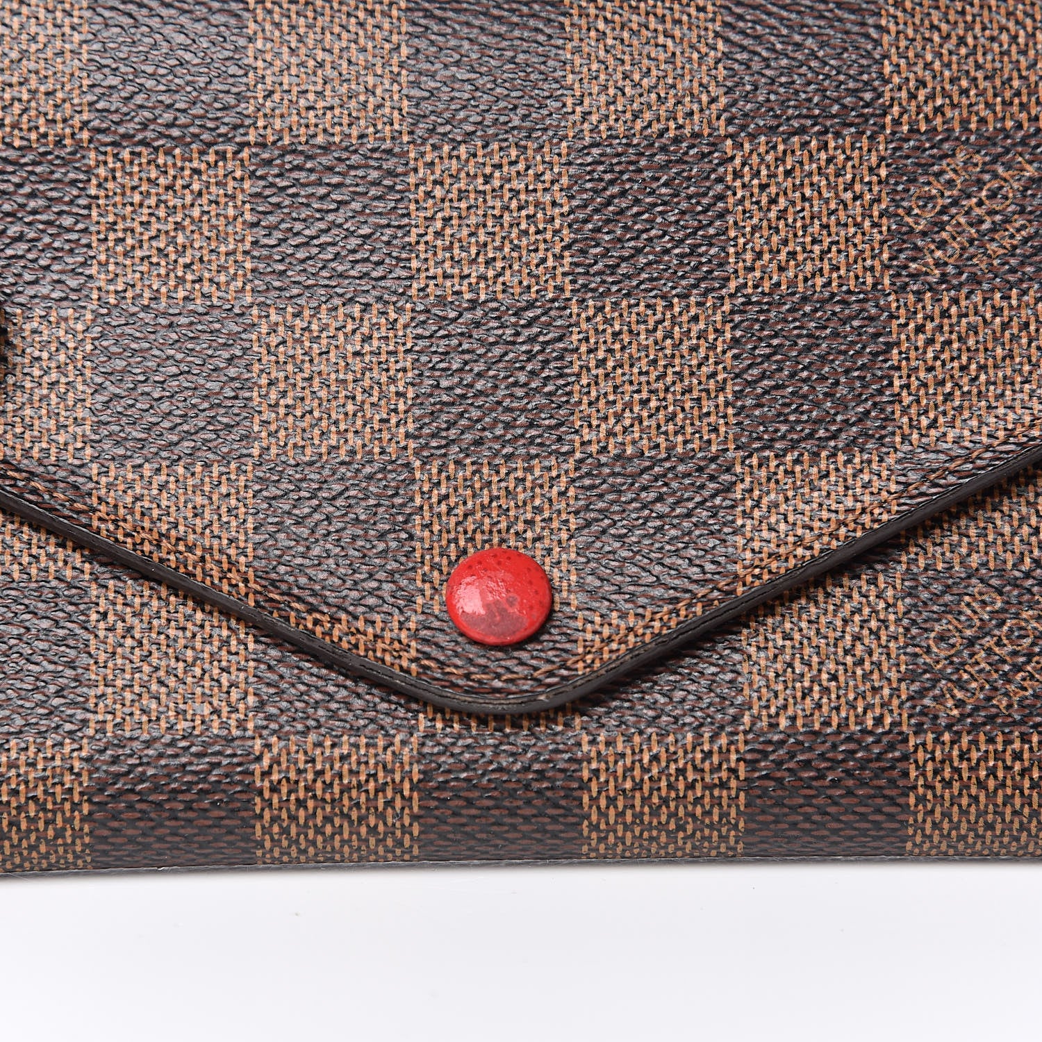 Louis Vuitton Damier Ebene Josephine Wallet Red 9 of 10