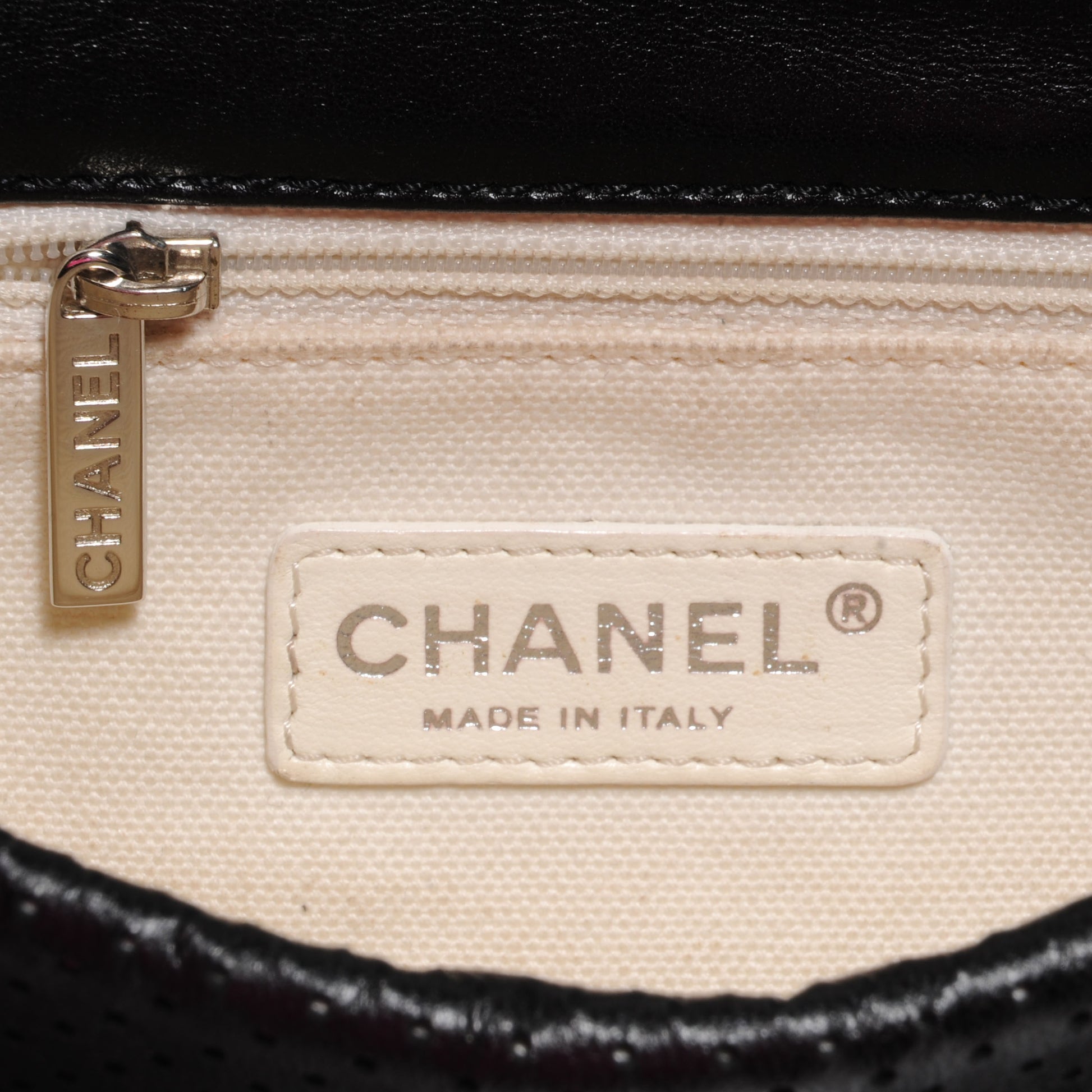 Chanel Lambskin Perforated Medium Baseball Spirit Black 6 of 8