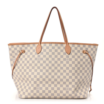 Louis Vuitton Damier Azur Neo Neverfull GM Rose Ballerine 1 of 10