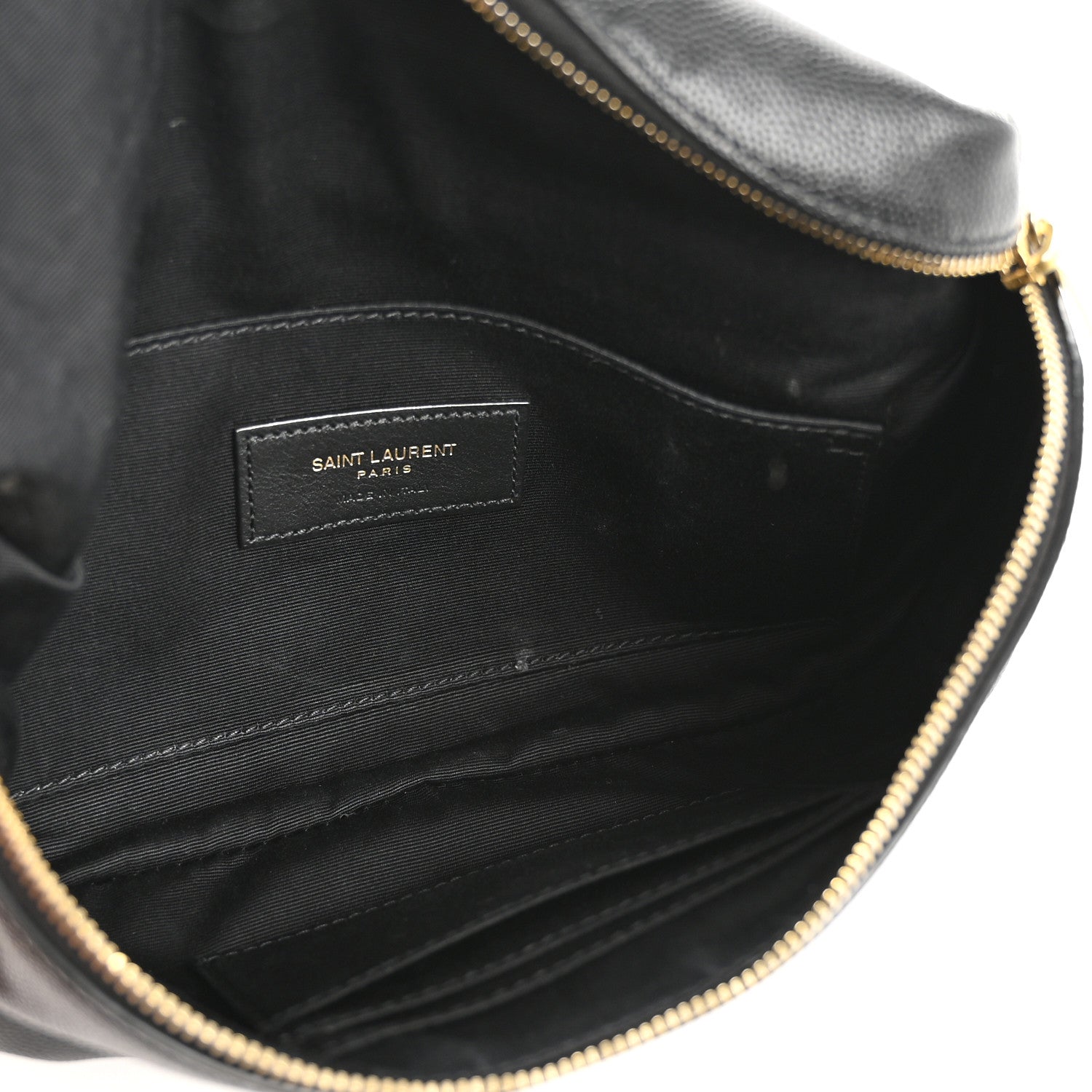Saint Laurent Grain De Poudre Monogram Belt Bag Black 5 of 11