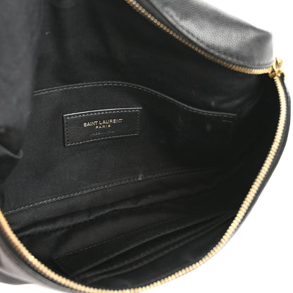 Saint Laurent Grain De Poudre Monogram Belt Bag Black 5 of 11