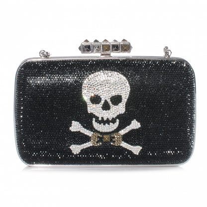 Judith Leiber Crystal Skull Pattern Clutch 1 of 6