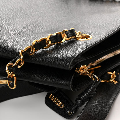 Chanel Caviar CC Shopper Tote Black 17 of 18