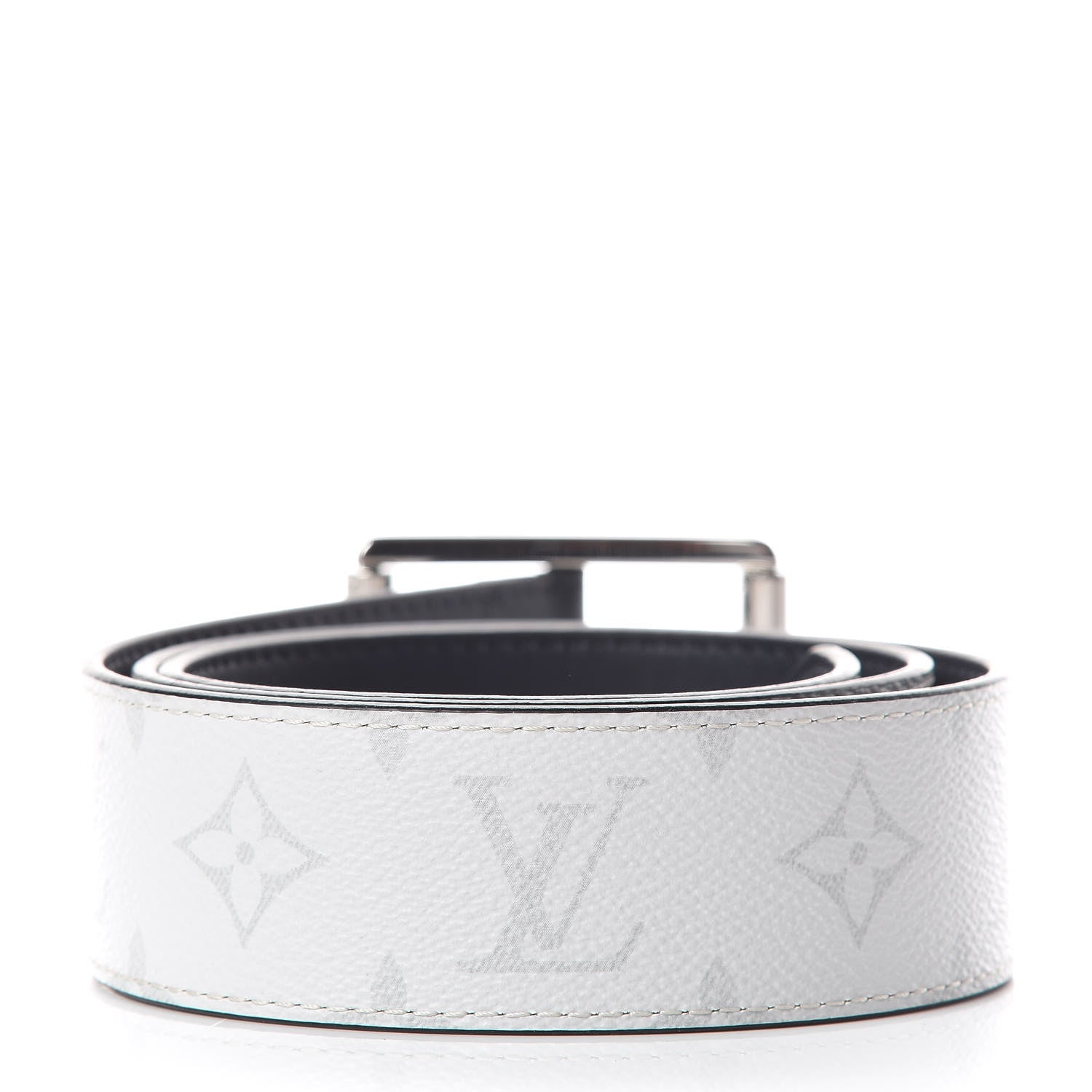 Louis Vuitton Calfskin Reverse Monogram Eclipse 40mm Belt 85 34 3 of 6