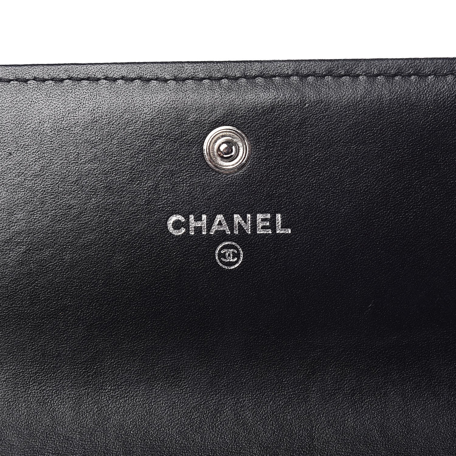 Chanel Caviar Quilted Large Boy Gusset Flap Wallet Black 6 of 16